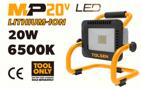 Lampa de lucru cu LED cu acumulator Li-ion, 20W, 6500K, MP20V, acumulator neinclus - Img 2