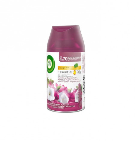 Rezerva odorizant de camera electric Freshmatic Air Wick Smooth Satin & Moon Lily, 250ml