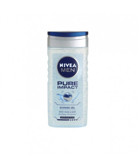 Sampon Nivea Men Pure Impact pentru toate tipurile de par, 250ml