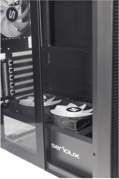 Carcasa Gaming PC Serioux Quantum, 6 ventilatoare ARGB, Middle Tower, ATX - Img 6