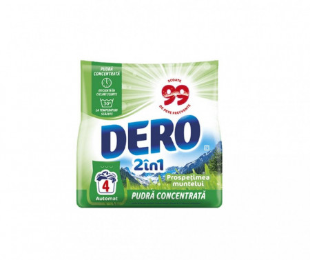 Detergent Automat Pudra Concentrata Dero 2 in1 Prospetimea Muntelui, 300g