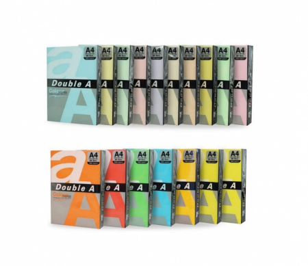 Hartie color pentru copiator A4, 80g/mp, Double A, 25 coli/top