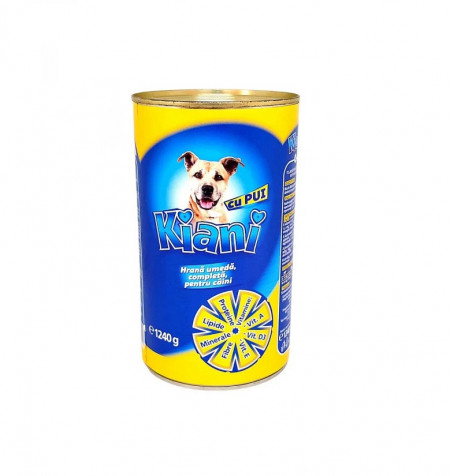 Hrana umeda pentru caini cu Pui Kiani 1240 g