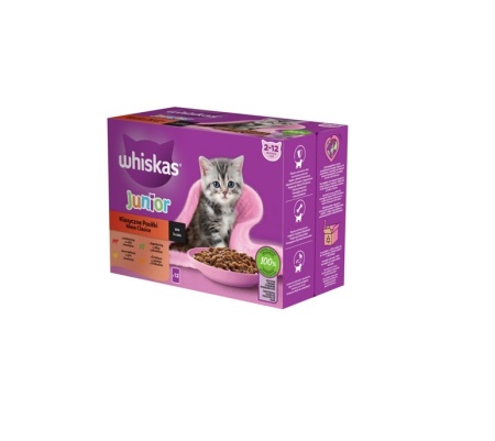 Hrana umeda pisici, Whiskas junior, selectii clasice, 12 x 100g