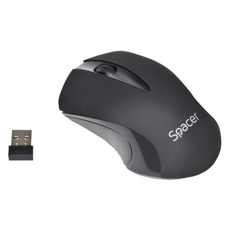 Mouse wireless Spacer 1000 Dpi, Nano reciver, Negru