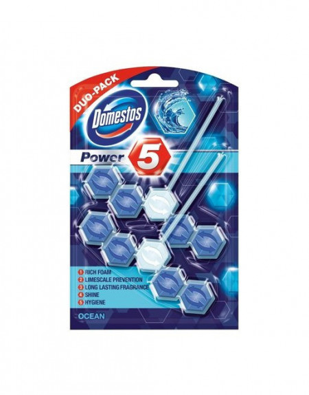 Odorizant wc Domestos Power Lavander, 2 x 55 gr - Img 2