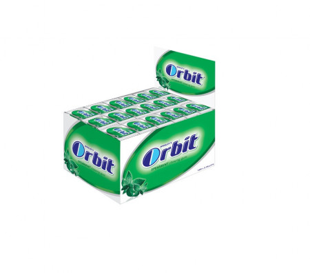 Orbit Profesional Guma de Mestecat Spearmint Verde 100 buc x 2.8 grame