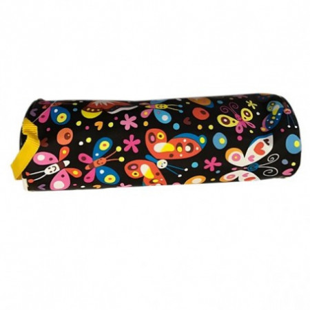 Penar neechipat cu 1 fermoar, cilindric, textil, diverse modele Fluturi - Img 2