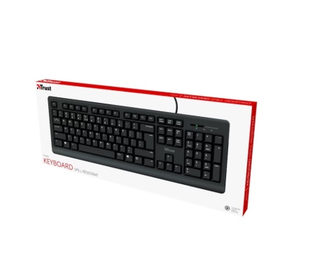 Tastatura Trust Primon cu fir, USB 1.8m, full size, taste silentioase, 104 taste - Img 5