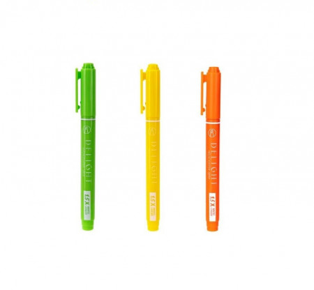 Textmarker Slim Deli 1-4 mm,varf tesit, diverse culori