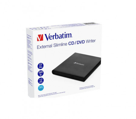 Unitate DVD-RW extern Verbatim Slimline USB2.0, Mdisc support