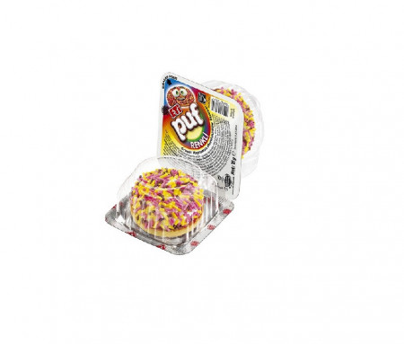 Biscuiti cu spuma de lapte si granule color, Eti Puf Rainbow, 18g