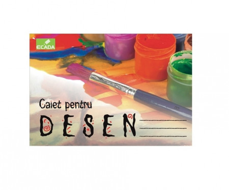 Caiet desen A4 Ecada 80 gr/mp