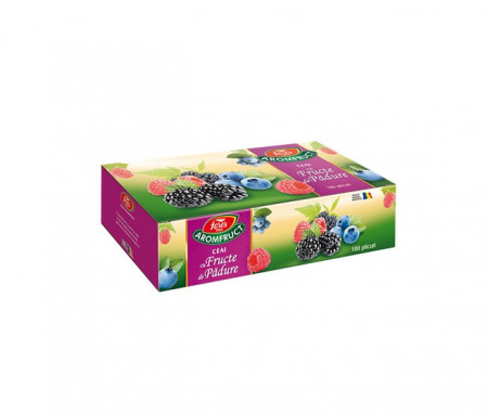 Ceai cu fructe de pădure Aromfruct Fares, 100 plicuri
