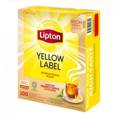 Ceai Lipton Yellow Label Ceai Negru 100 plicuri x 1,6 g - Img 2