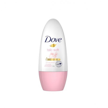 Deodorant antiperspirant roll-on Dove Talc Soft, Warm Talc Perfume, 0% Alcool, 48 Ore, 50 ml