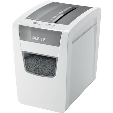 Distrugator documente Leitz IQ Slim Home Office, 10 coli, P4, cross-cut