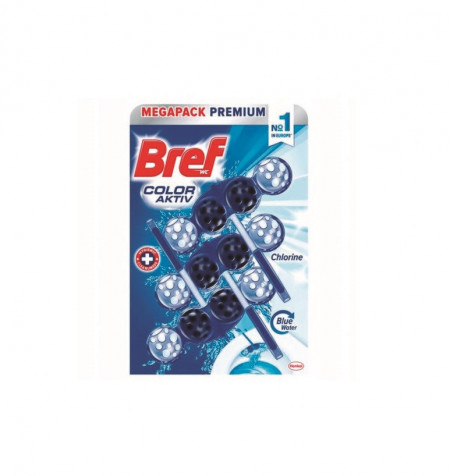 Odorizant toaleta Bref Wc Color Aktiv Chlorine, 3 x 50gr