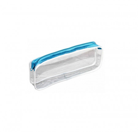 Penar dreptunghiular mic cu un 1 fermoar, transparent 20 x 7.5 x 3 cm