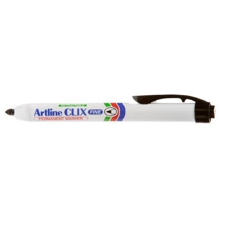 Permanent marker ARTLINE Clix 703, mecanism retractabil, Negru