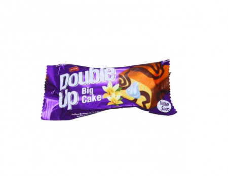 Prajitura chec umpluta ciocolata si vanilie Double Up, 55 g