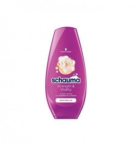Sampon Schauma Strength & Vitality pentru par subtire, 250 ml
