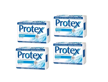 Sapun solid Protex Fresh cu ingredient natural antibacterian 4 x 90g