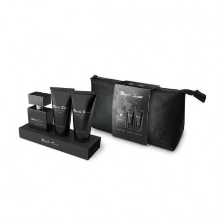 Set cadou Barbati, Eau de Toilette 50 ml + 50 ml gel de dus + 50 ml lotiune de corp + geanta cosmetica, Uncle Sam