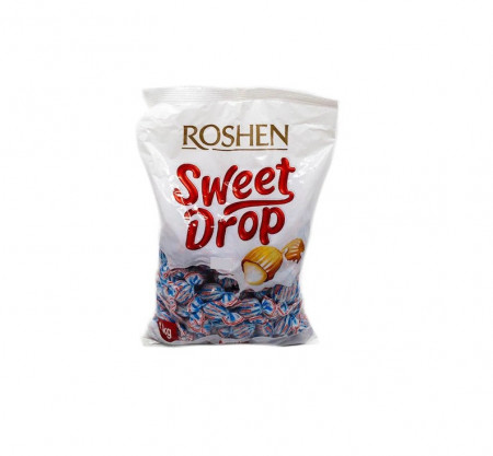 Bomboane caramel cu umplutura din lapte Roshen Sweet Drop 1kg