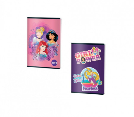 Caiet A5, 48 file Princess Pigna