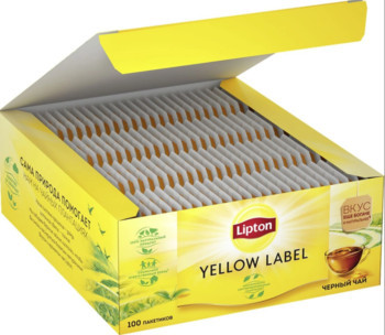Ceai Lipton Yellow Label Ceai Negru 100 plicuri x 1,6 g - Img 3