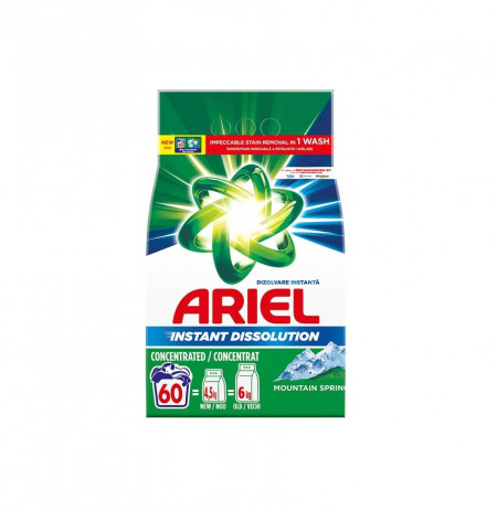 Detergent automat Ariel Mountain Spring, 60 spalari, 4.5Kg