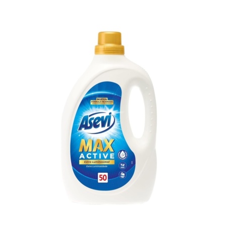 Detergent lichid rufe albe/color ASEVI MAX Active 50 spalari 2.5L