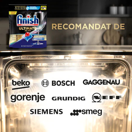 Detergent Tablete pentru masina de spalat vase Finish All In One Ultimate, 75 buc - Img 7
