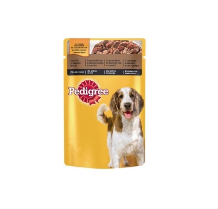 Hrana umeda pentru caini Pedigree Adult, Vita & Miel, 100g
