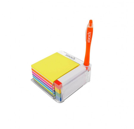Notes autoadeziv cu suport, 76x76 mm - 400file/set, 76x14 mm - 380file/set, Stick"n