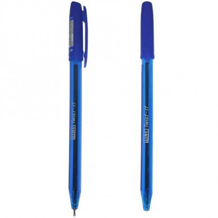 Pix cu mecanism Office Cover Twist-IT albastru 0.7 mm