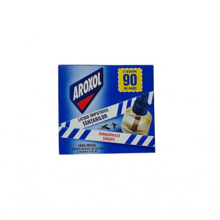 Rezerve lichide impotriva tantarilor, Aroxol, inodor, 2 x 35 ml, 90 nopti