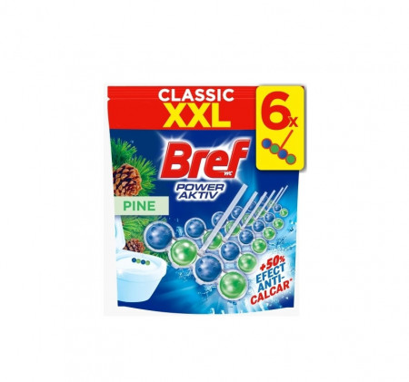 Bref Odorizant toaletă Power Active Lemon 6 x 50g - Img 5
