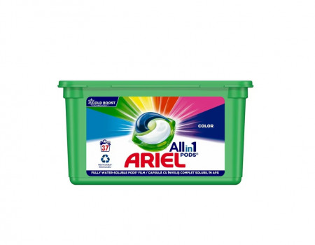 Detergent capsule Ariel 3in1 PODS Color, 37 spalari