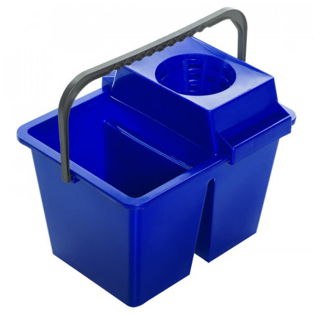Galeata cu storcator si doua compartimente, 2 x 7 litri verde - Img 3