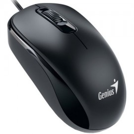 Mouse Genius cu fir, optic, DX110, 1200dpi, negru, plug and play, USB