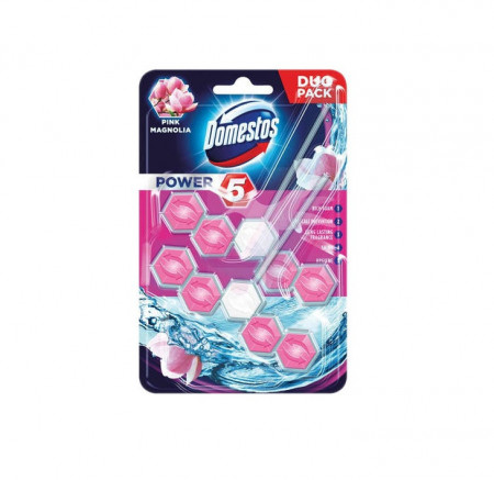 Odorizant wc Domestos Power Lavander, 2 x 55 gr - Img 5