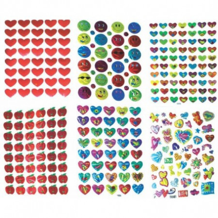 Accesorii creatie sticker abtibilduri FUNNY diverse modele, format A7 , 10 coli//set