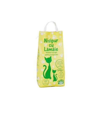 Asternut igienic ecologic pentru pisici, Nisipur, Lamaie, 5 kg