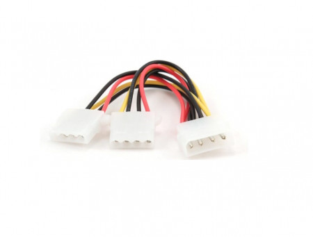 CABLU alimentare adaptor Molex la 2 x Molex, 4 pini, GEMBIRD