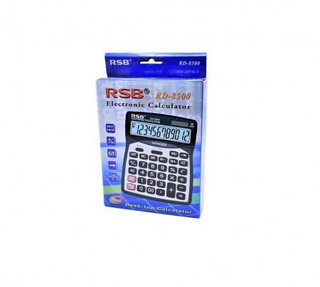 Calculator de birou RSB™ 12 Digit RD-8500 XXL, 20X15 CM, incarcare solara, display mare, taste silentioase - Img 5