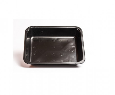 Caserolă Termo PP cu 1 compartiment, 227x178x45 mm, neagră