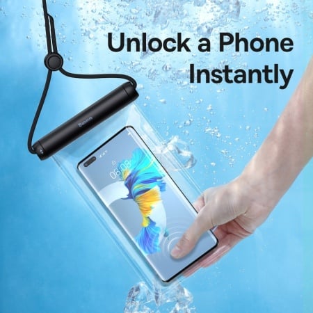 Husa Impermeabila smartphone Baseus, Rezistent la apa, Alb, max 7.2 inch