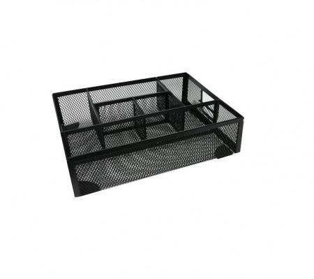 Organizer metalic Mesh, de birou, 6 compartimente, Q-Connect - Img 2